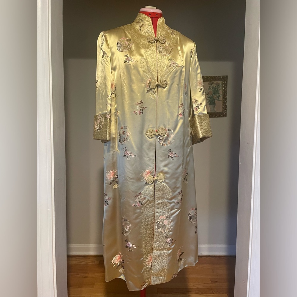 Stunning Reversible Vintage Asian Patterned House… - image 4